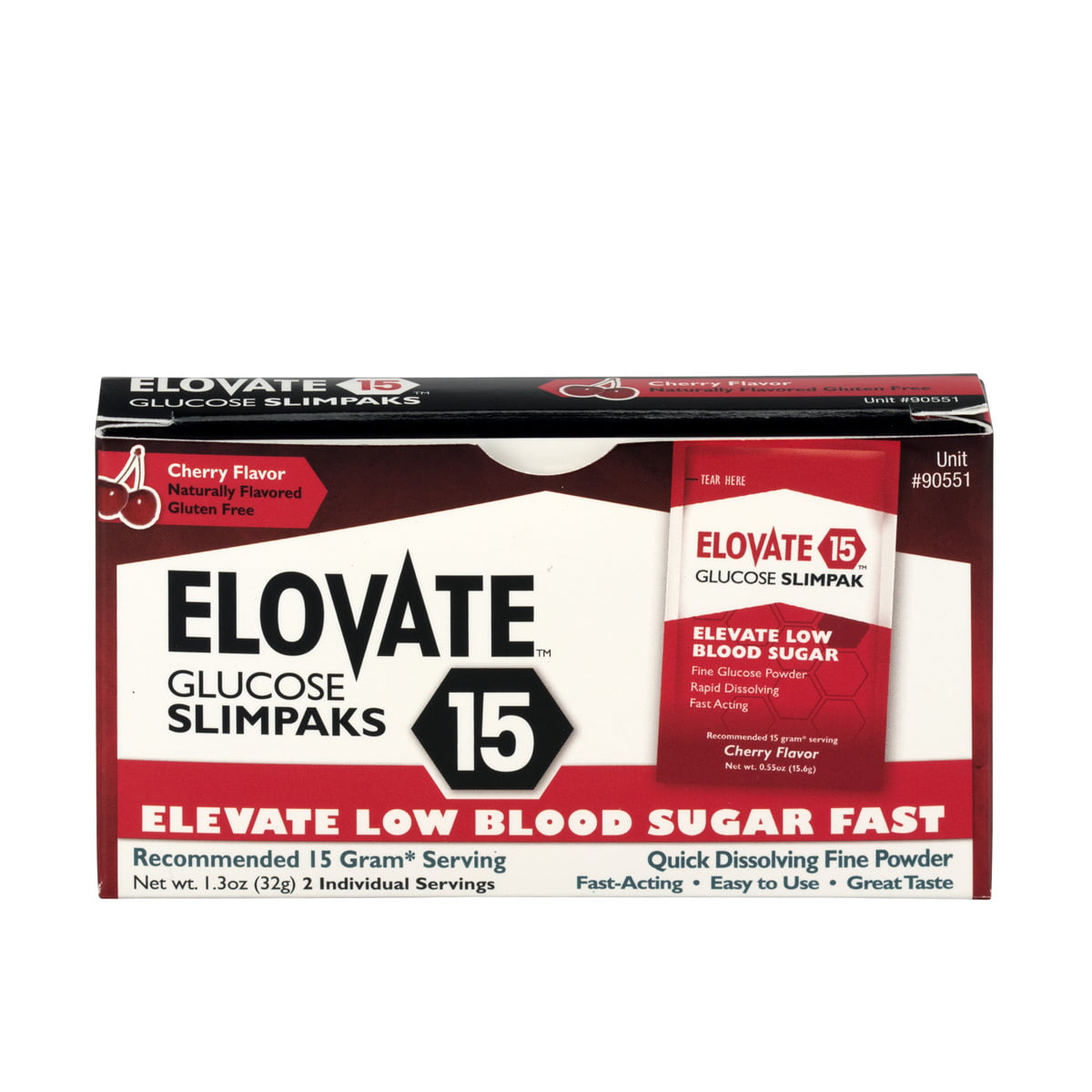 Elovate Glucose Packets, 2 Per Box