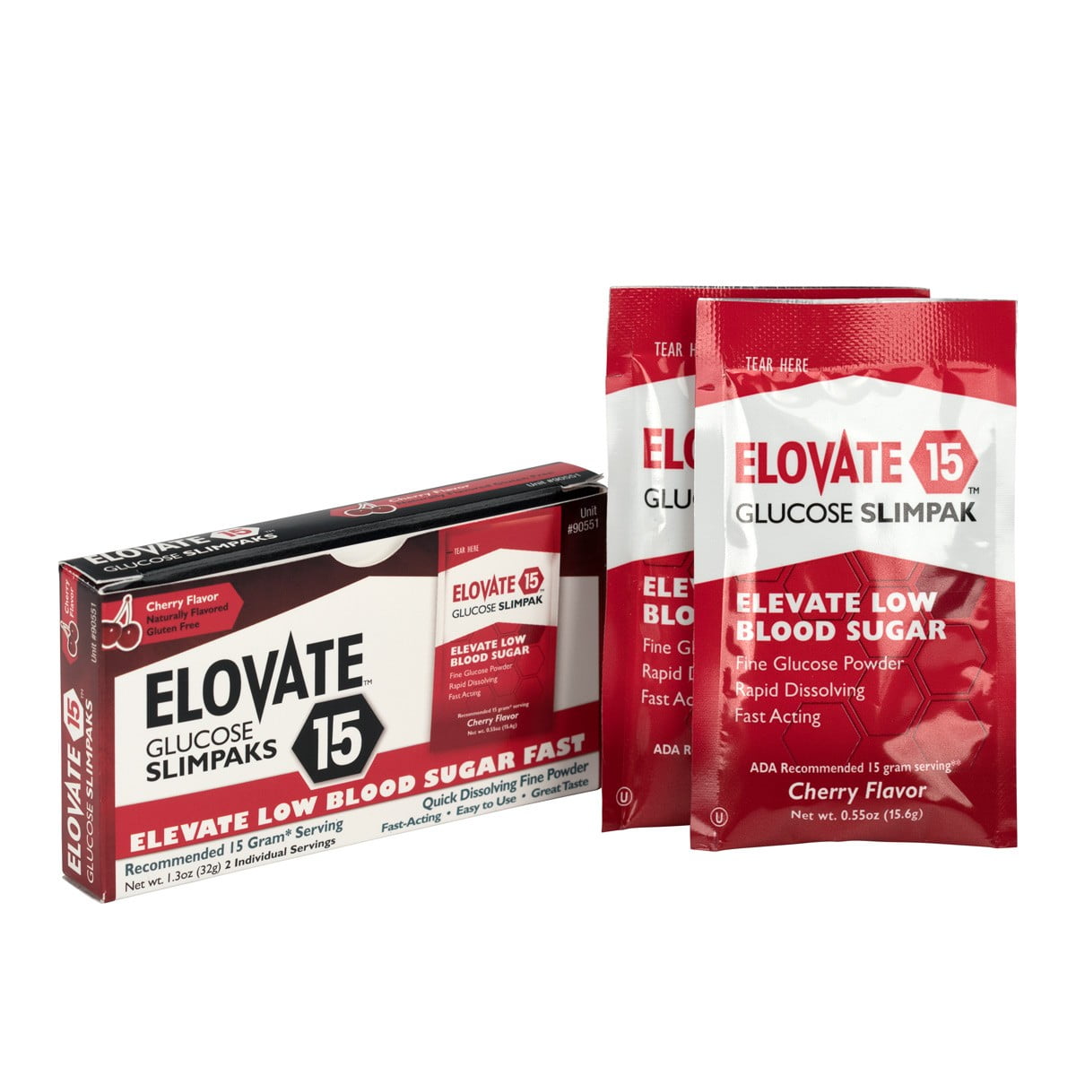 Elovate Glucose Packets, 2 Per Box