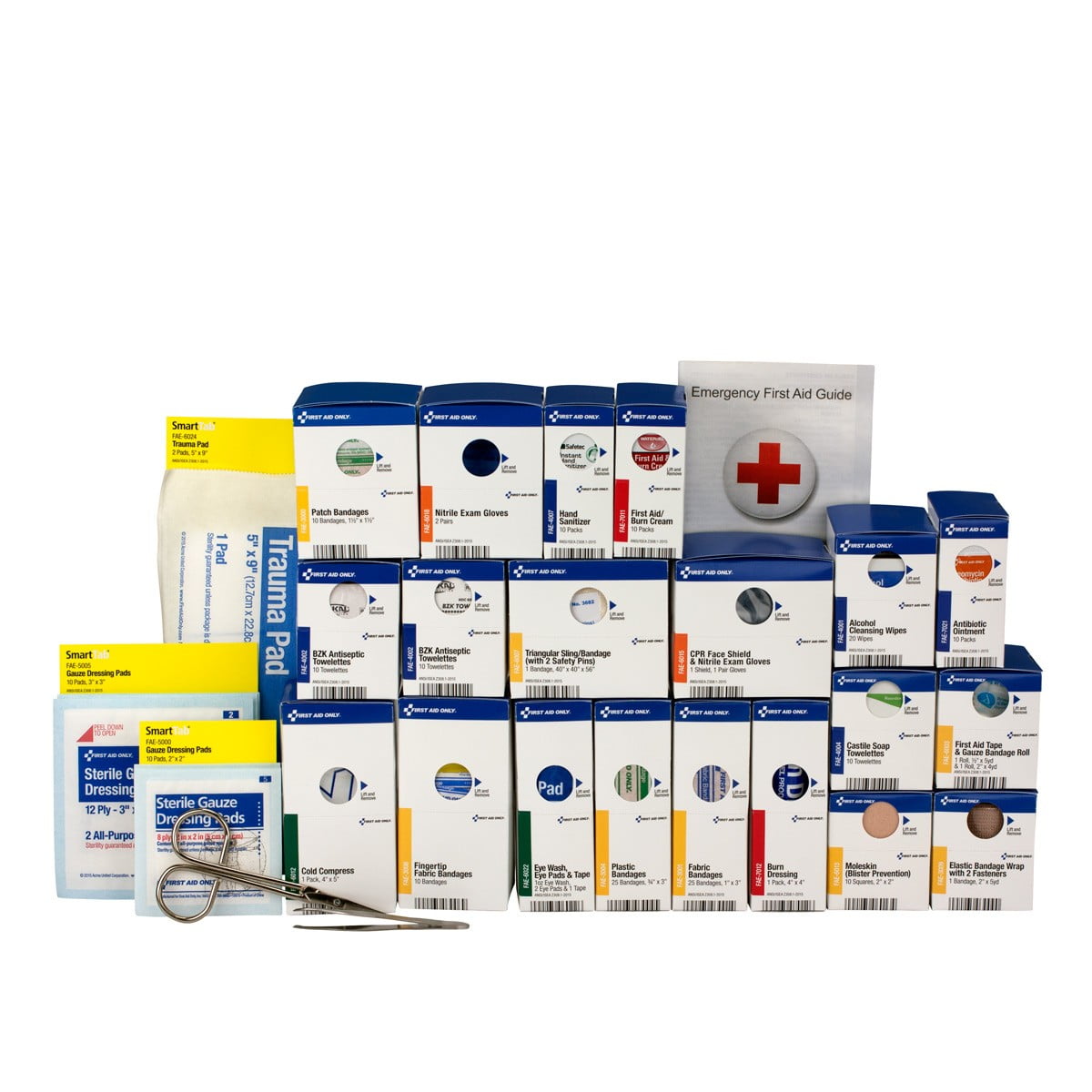 First Aid Only Large SmartCompliance First Aid (Refill Pack with Medication) ANSI 2021 Class A+ - 90613