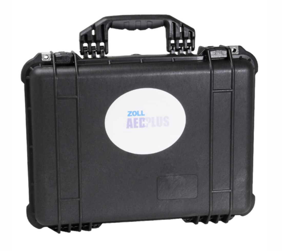 ZOLL AED Plus LARGE Hard Sided Rigid Plastic Carry Pelican Case