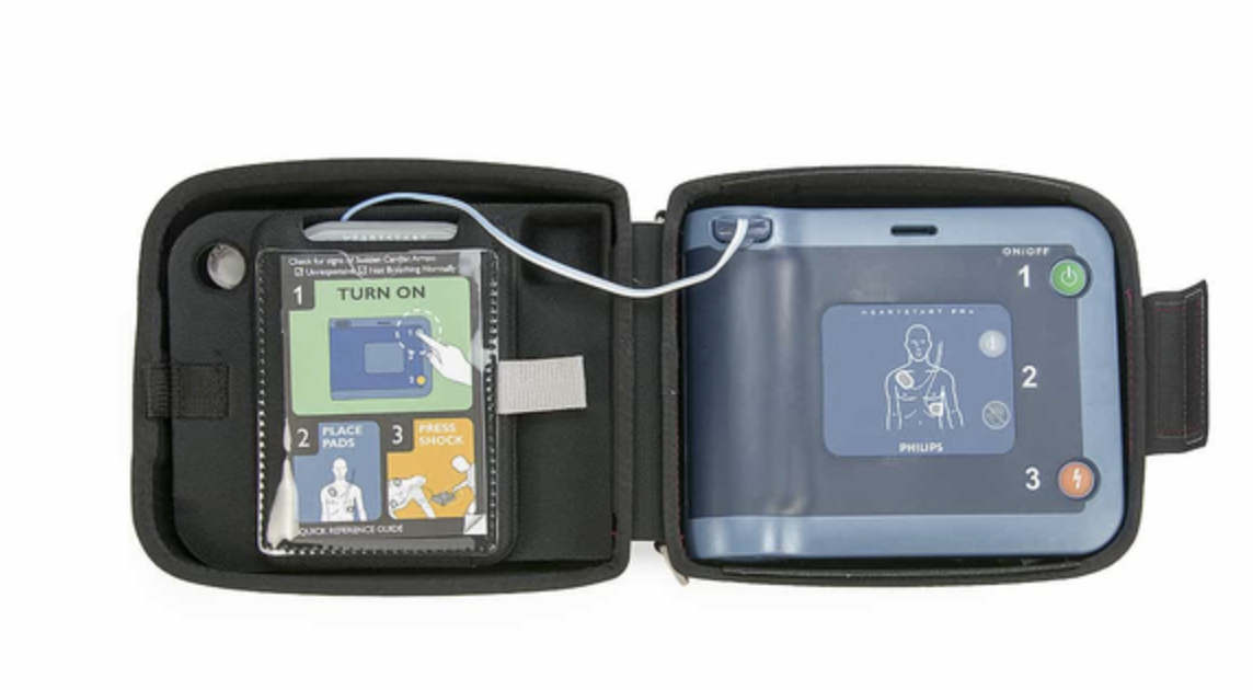 Philips HeartStart FRx AED with Ready Pack (Option R01-spare pads and carry case)