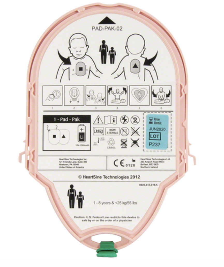 HeartSine Samaritan PAD Pediatric Pak (Battery and Pad Combination)