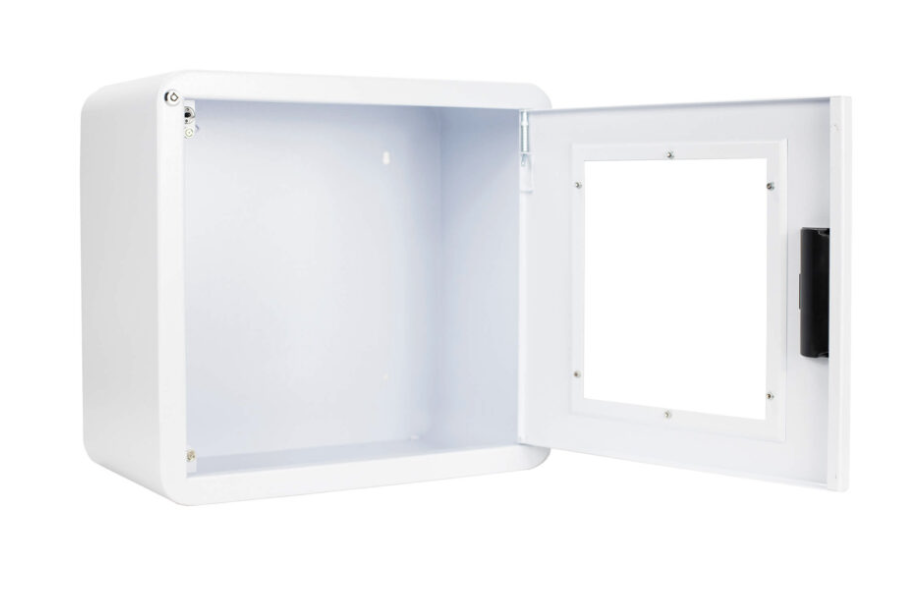 Premium Large AED Cabinet - Rounded Corners and Alarmed - CB1-L