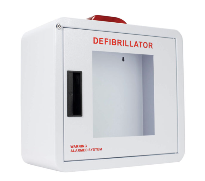 Premium Large AED Cabinet - Rounded Corners, Window, Alarm, and Strobe - CB1-Ls