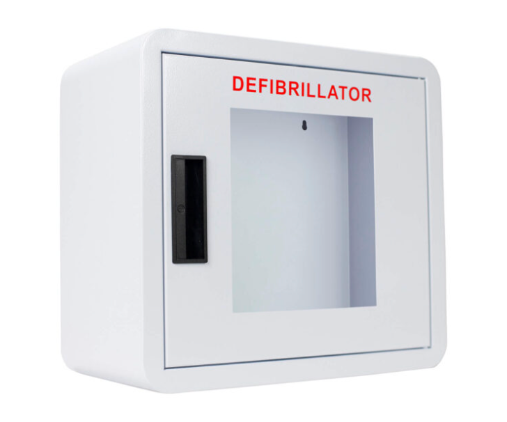 Premium Large AED Cabinet – Rounded Corners, Window, NO ALARM - CB1-Ln