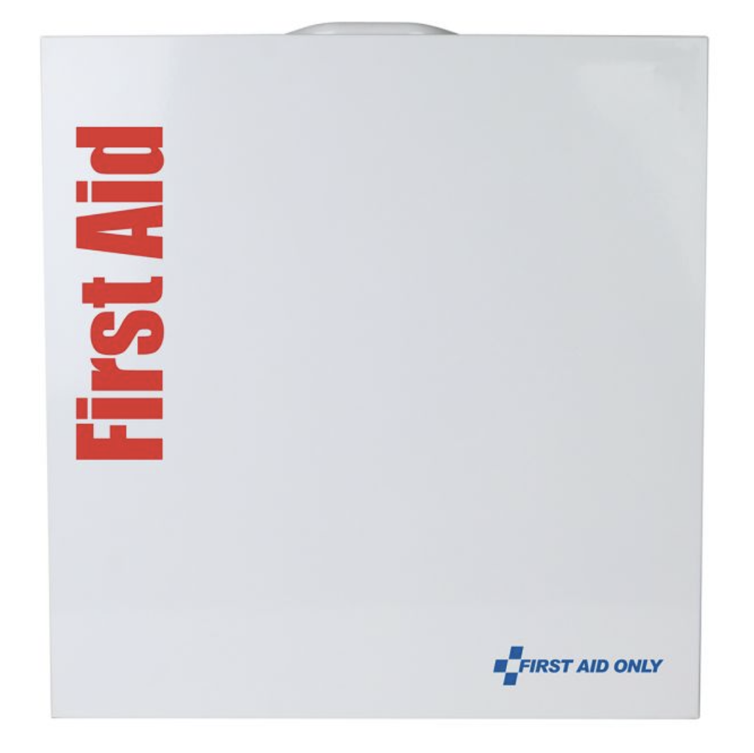 First Aid Only Large Metal SmartCompliance ANSI B First Aid Cabinet With Medications For General Business - 91376