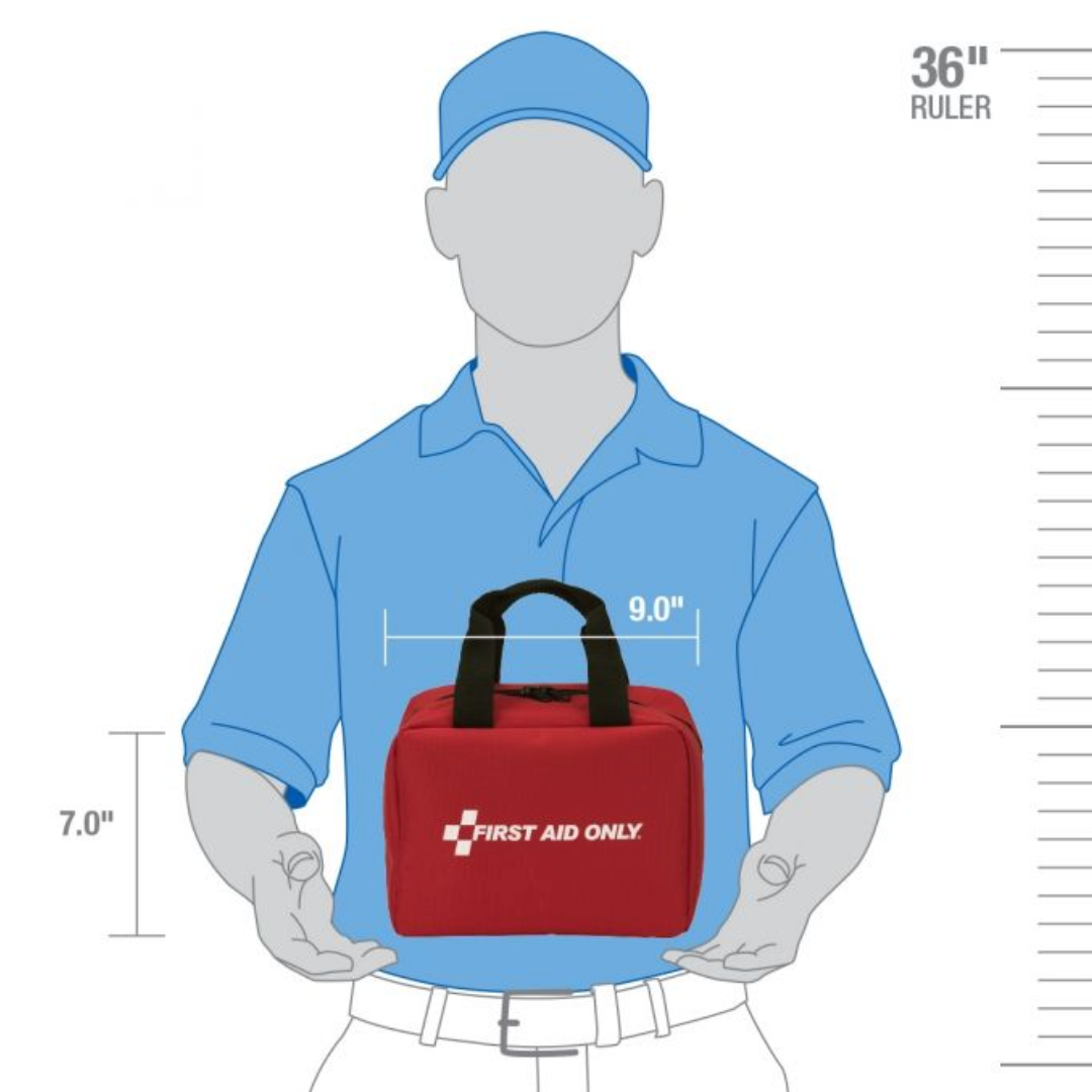 First Aid Only 50 Person Bulk Fabric First Aid Kit, ANSI Compliant - 90599