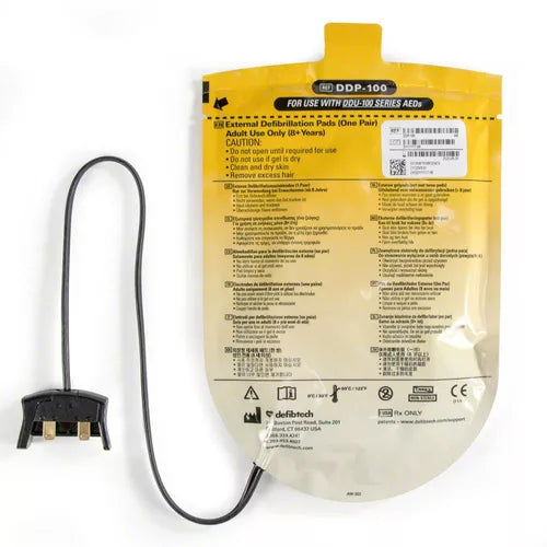 Defibtech LifeLine or Lifeline Auto Adult Electrode Pads - DDP-100