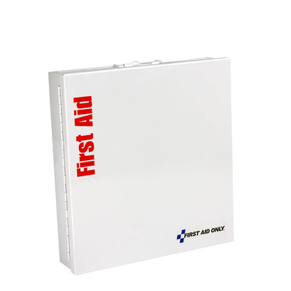 First Aid Only Metal Large 50 Person SmartCompliance First Aid Cabinet Without Medications ANSI 2021 Class A+ - 746004-021