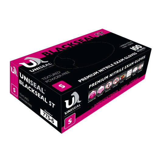 Uniseal® Nitrile Exam Gloves – BlackSeal ST Powder-Free