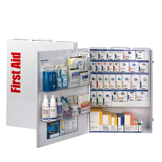 First Aid Only XL Metal SmartCompliance General Business First Aid Cabinet Without Medications ANSI 2021 Class A+ - 90829-021