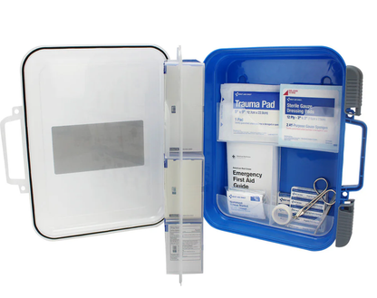 First Aid Only FAO SmartCompliance Mobile 25 Person 2021 ANSI A Clear Front First Aid Kit - 91537