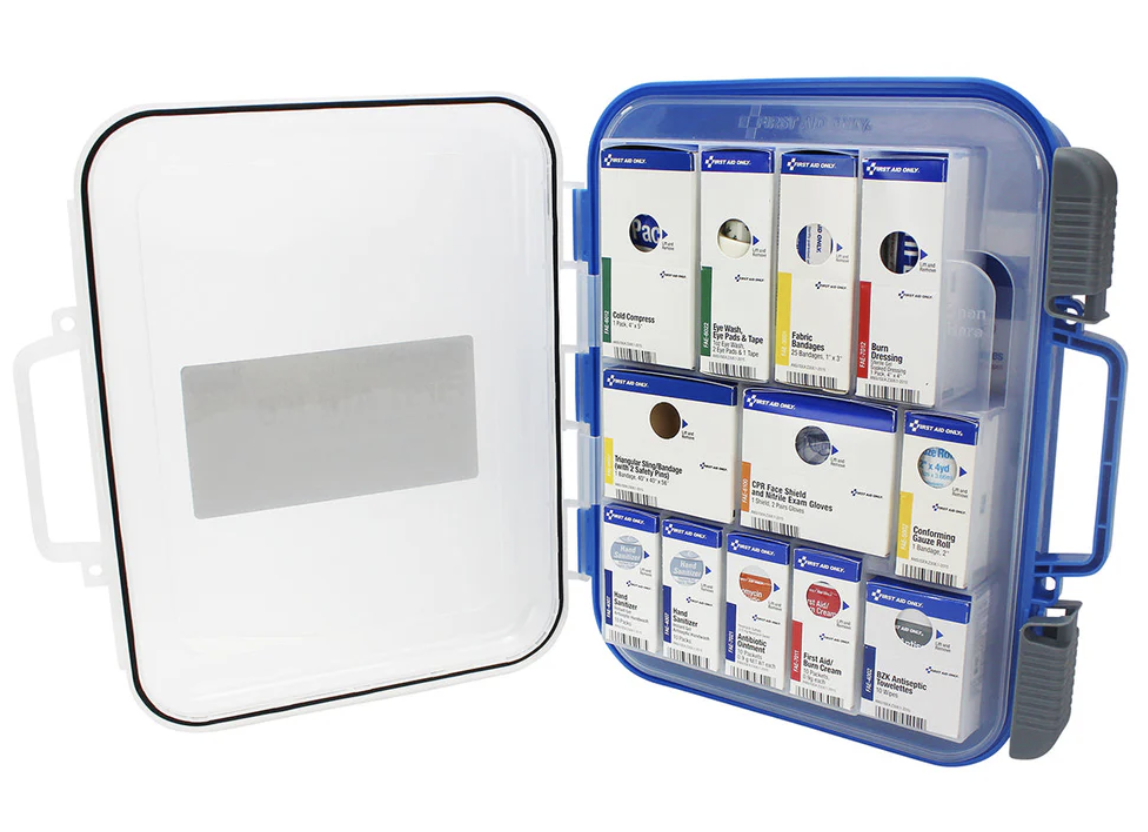 First Aid Only FAO SmartCompliance Mobile 25 Person 2021 ANSI A Clear Front First Aid Kit - 91537