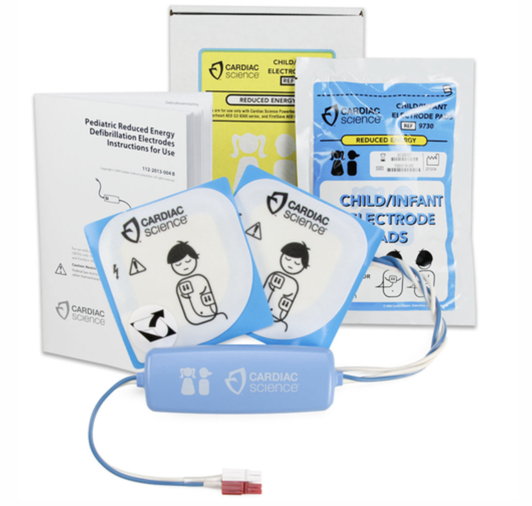 Cardiac Science Powerheart G3 Pediatric Intellisense Defibrillation Electrode Pads 9730-002