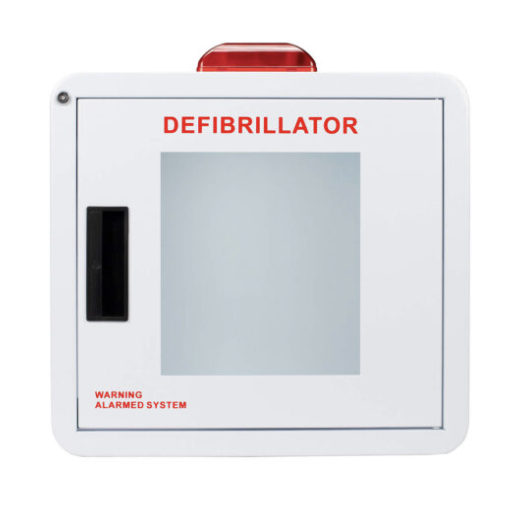 Premium Large AED Cabinet - Rounded Corners, Window, Alarm, and Strobe - CB1-Ls