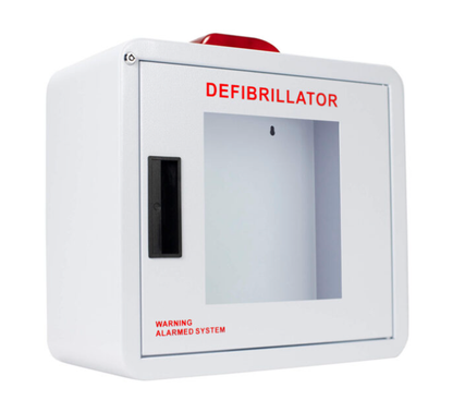 Premium Large AED Cabinet - Rounded Corners, Window, Alarm, and Strobe - CB1-Ls