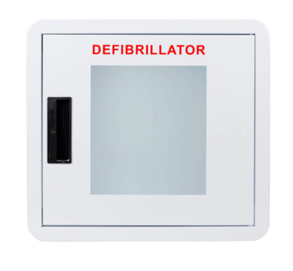 Premium Large AED Cabinet – Rounded Corners, Window, NO ALARM - CB1-Ln