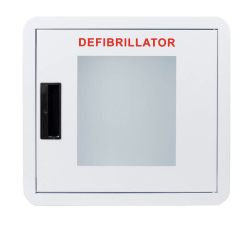 Premium Large AED Cabinet – Rounded Corners, Window, NO ALARM - CB1-Ln