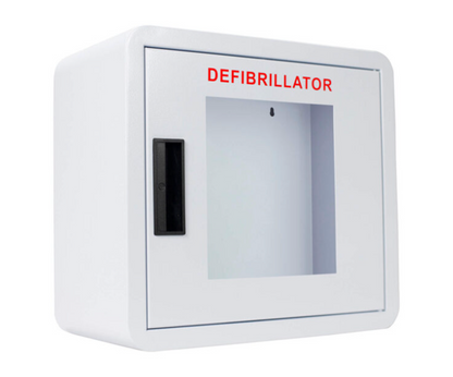 Premium Large AED Cabinet – Rounded Corners, Window, NO ALARM - CB1-Ln