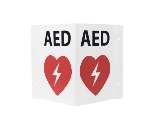 AED Flexible Plastic Transforming Wall Sign  - Flex3DWS