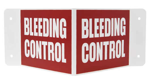 Bleeding Control Wall Sign - Flex3DWS-BC