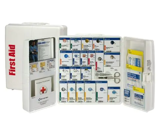 First Aid Only Large 50 Person Plastic SmartCompliance Food Service Cabinet, ANSI A+, No Meds - 90660-021