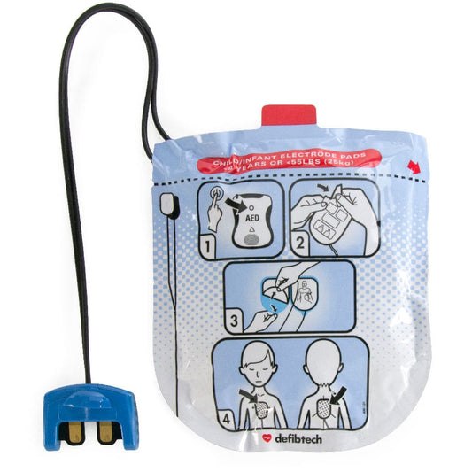 Defibtech LifeLine VIEW/ECG/PRO Pediatric Electrode Pads- DDP-2002