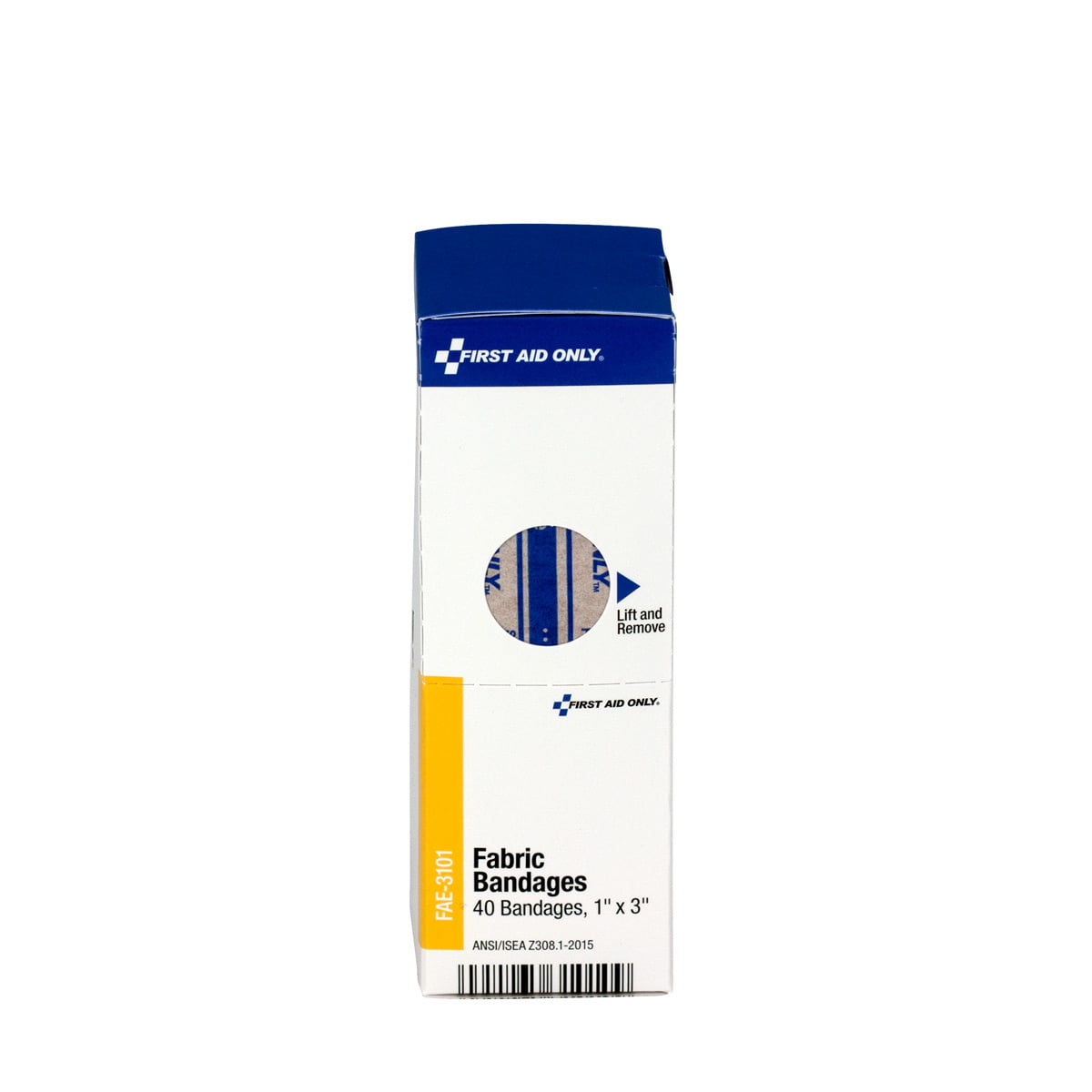 First Aid Only SmartCompliance Adhesive Fabric Bandage 1" x 3", 40/box
