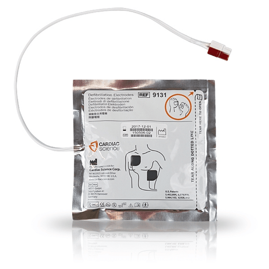 Cardiac Science Powerheart G3 Adult Intellisense Defibrillation Electrode Pads 9131-001